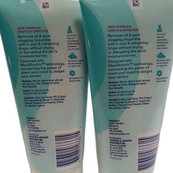 NEW Clean & Clear Deep Action Cream Cleanser Oil Free 6.5oz ( 2 Pack ) - Picture 5 of 5